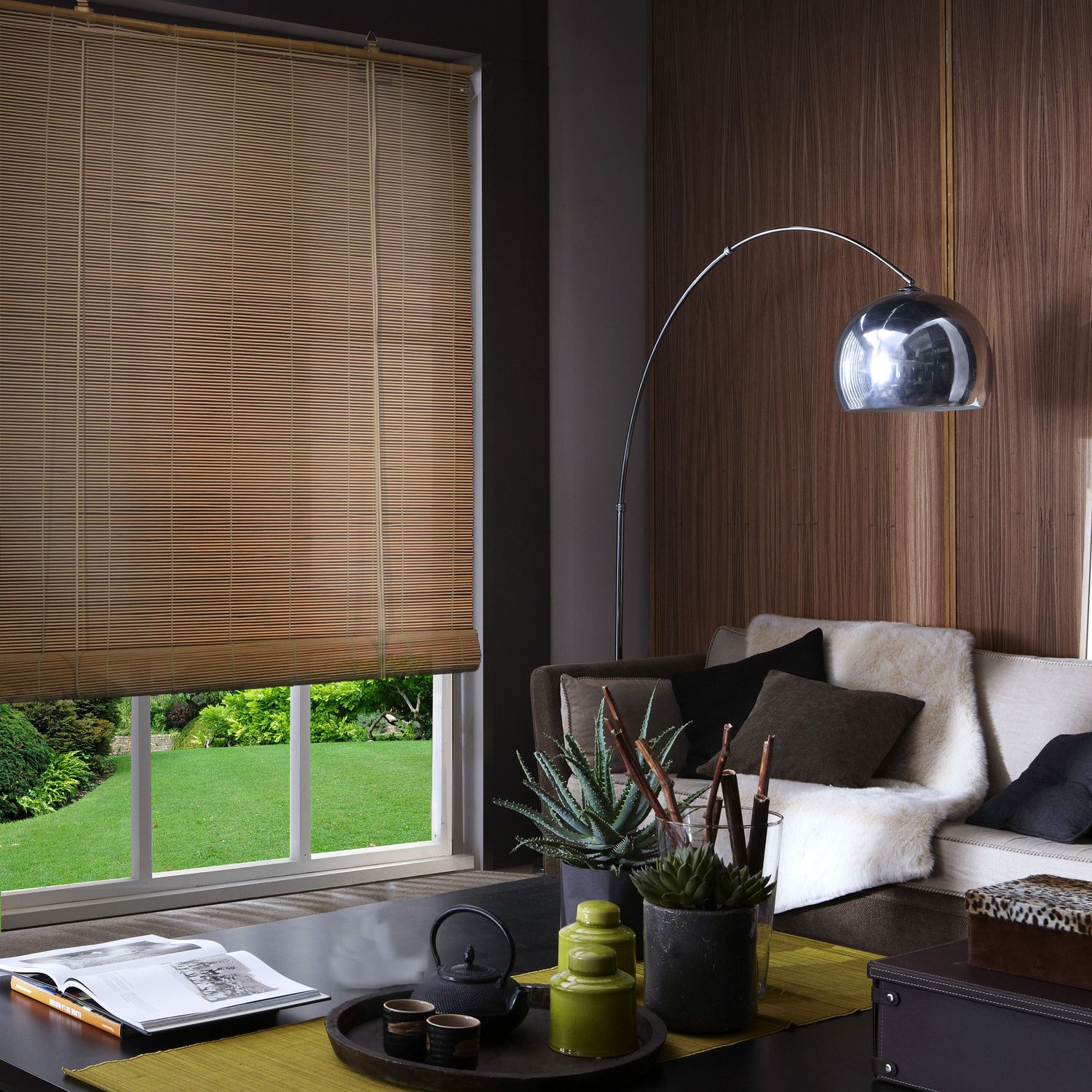 Madeco 7330 Bamboe Rolgordijn Roll Up Caramel 80x180cm