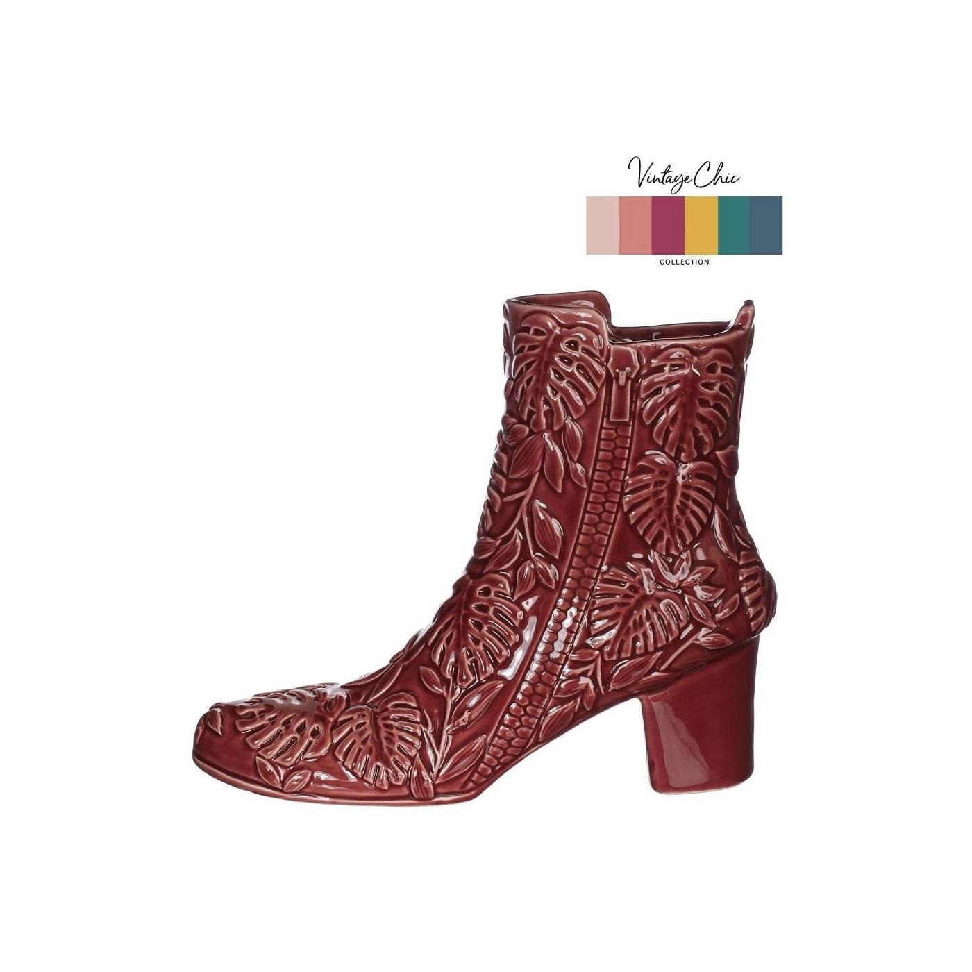 Ideas 4 seasons Vaas Bootie kers Ø7x22x19cm