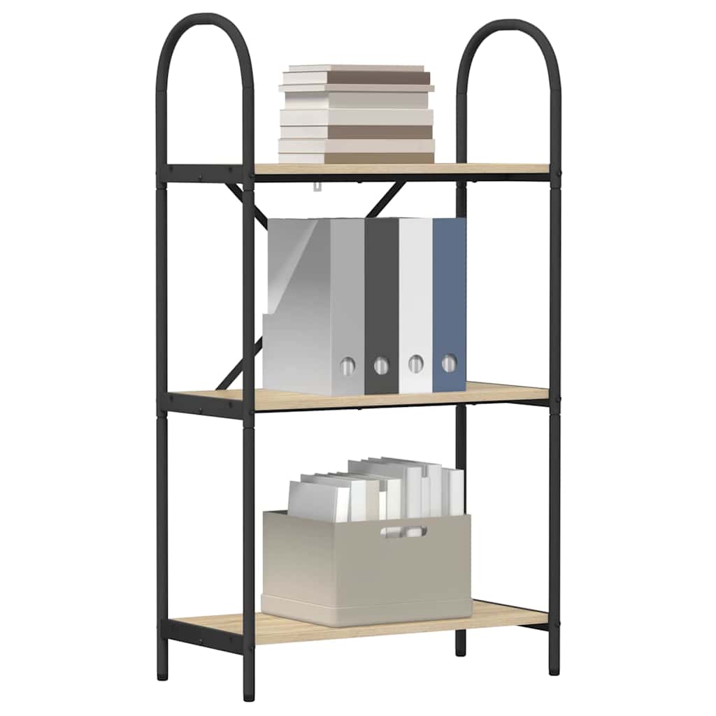 vidaXL Boekenkast Sonoma eiken 60 x 30 x 109 cm Bewerkt hout