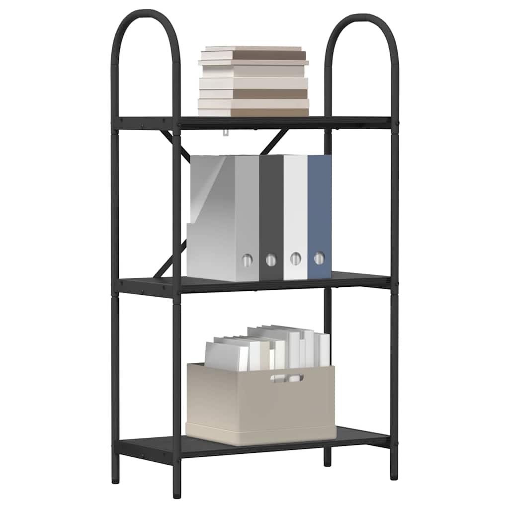 vidaXL Boekenkast Zwart eiken 60 x 30 x 109 cm Bewerkt hout