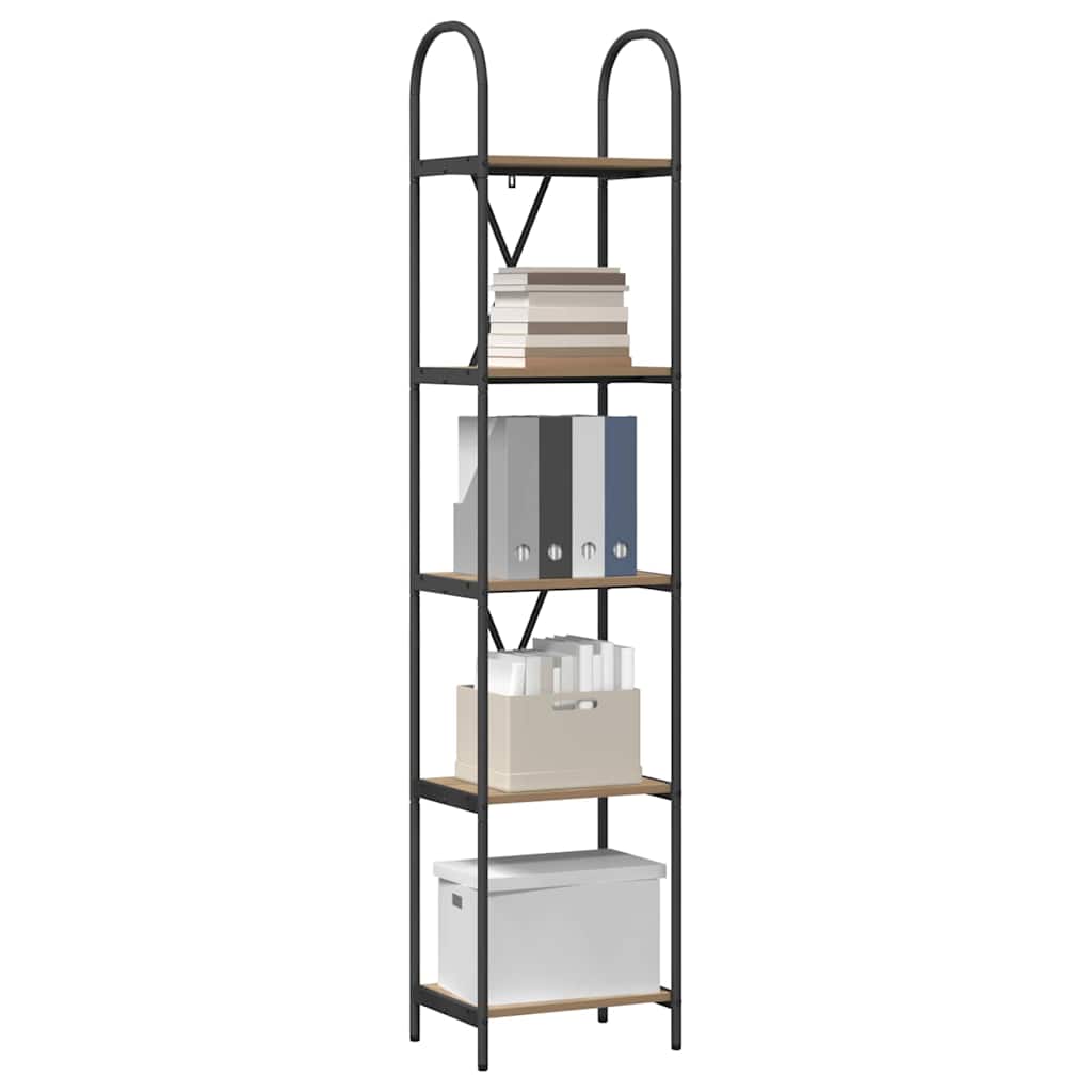 vidaXL Boekenkast artisanaal eikenkleurig 40 x 30 x 183 cm