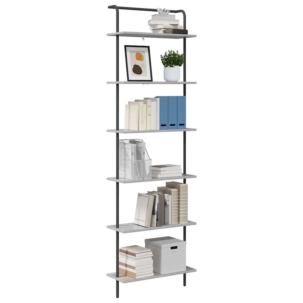 vidaXL Boekenkast Grijs sonoma 60 x 24 x 203 cm Bewerkt hout