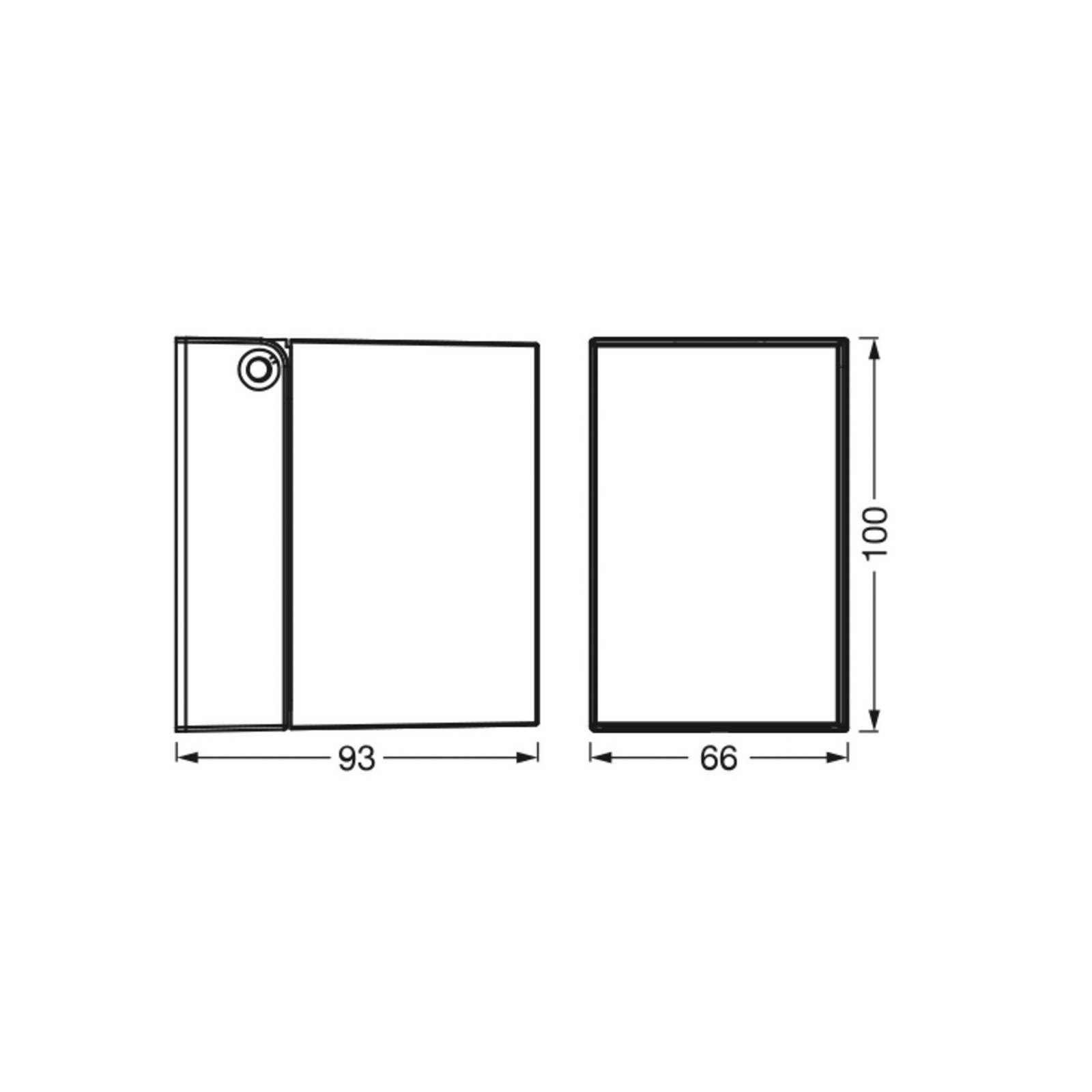 Osram buitenwandlamp ENDURA CLASSIC CUBE zwart metaal IP44