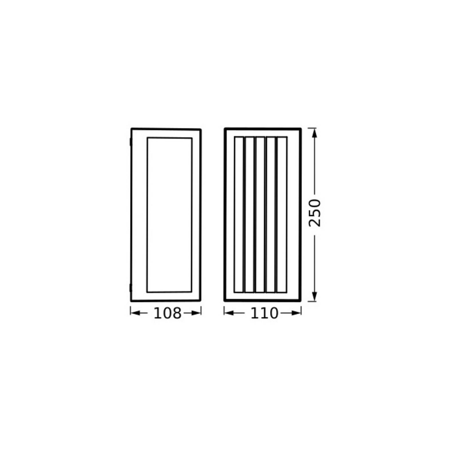 Osram buitenwandlamp ENDURA CLASSIC RADICK, donkergrijs, IP65