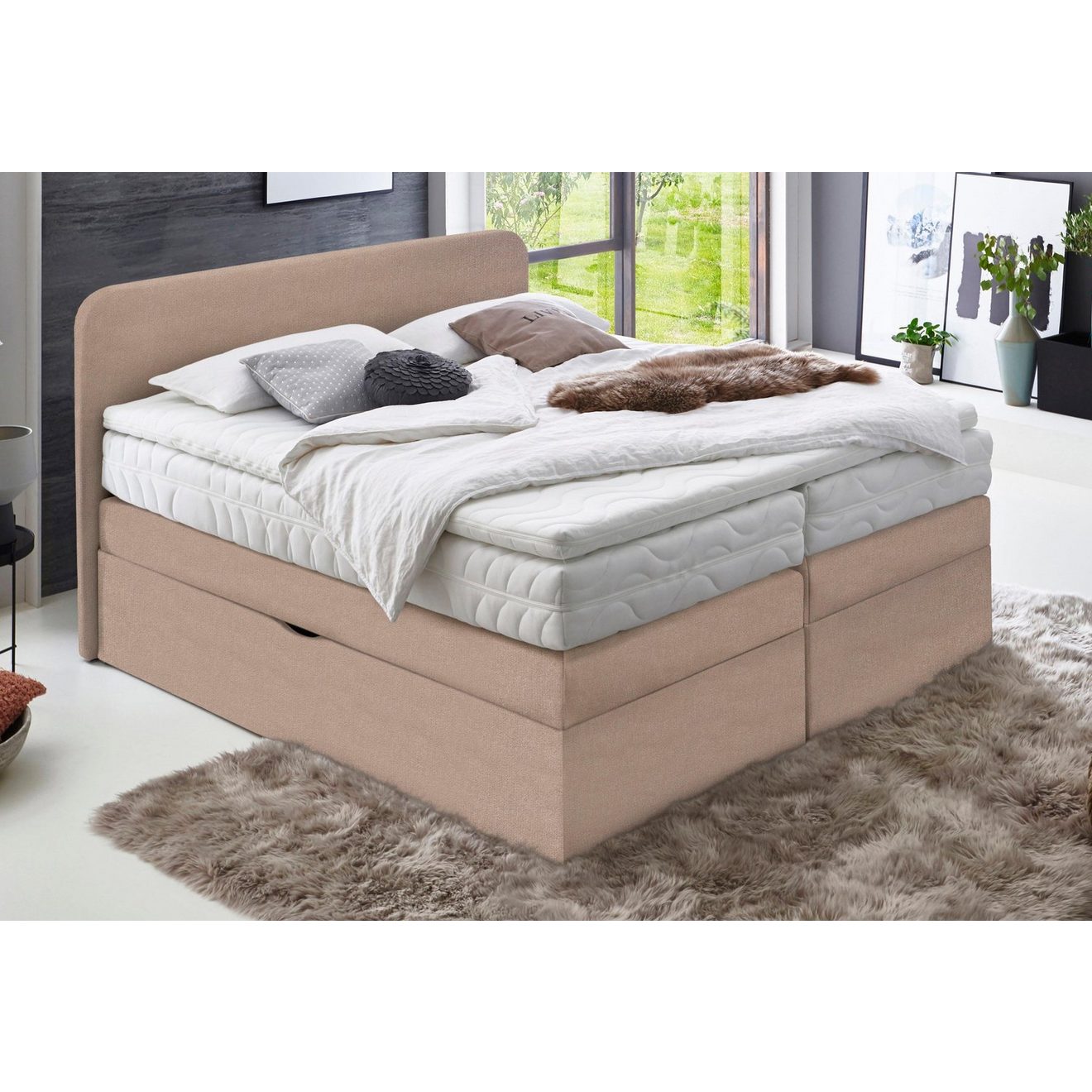 Westfalia Polsterbetten Boxspring naar keuze met bedkist