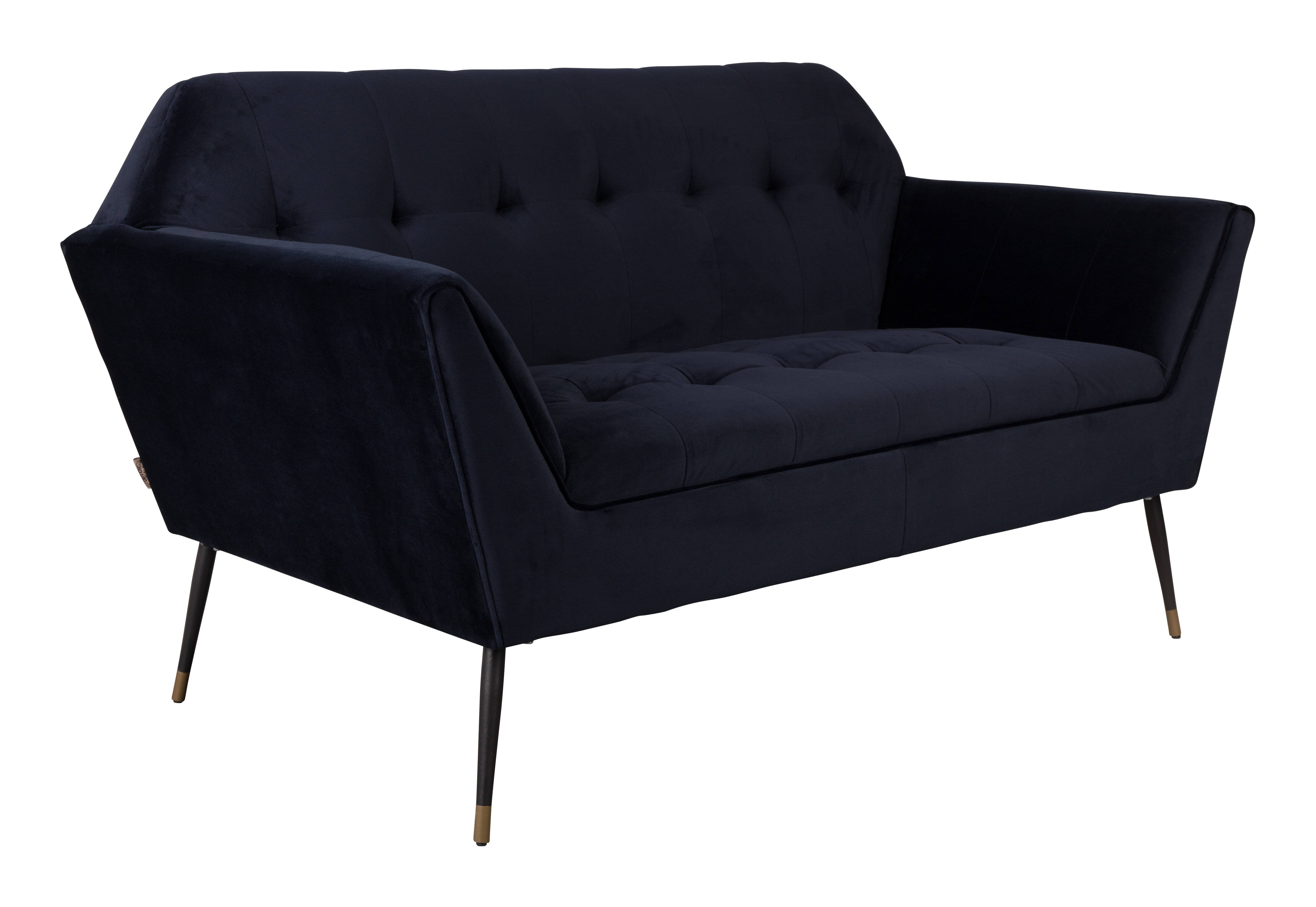 Dutchbone 2-zits Bank Kate - Blauw - Velvet