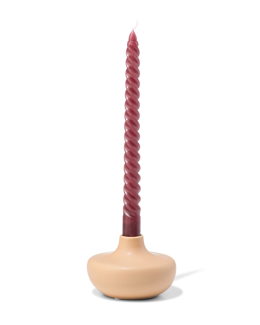 051 Kandelaar 10.8x7.5cm Keramiek Bruin