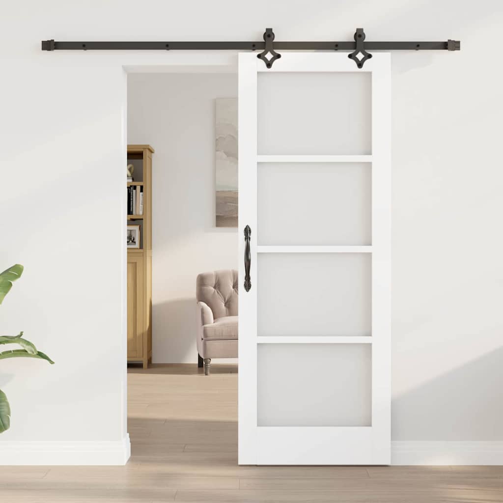 vidaXL Schuifdeur ORKDAL Wit 73.5 x 198.5 cm Hout en metaal