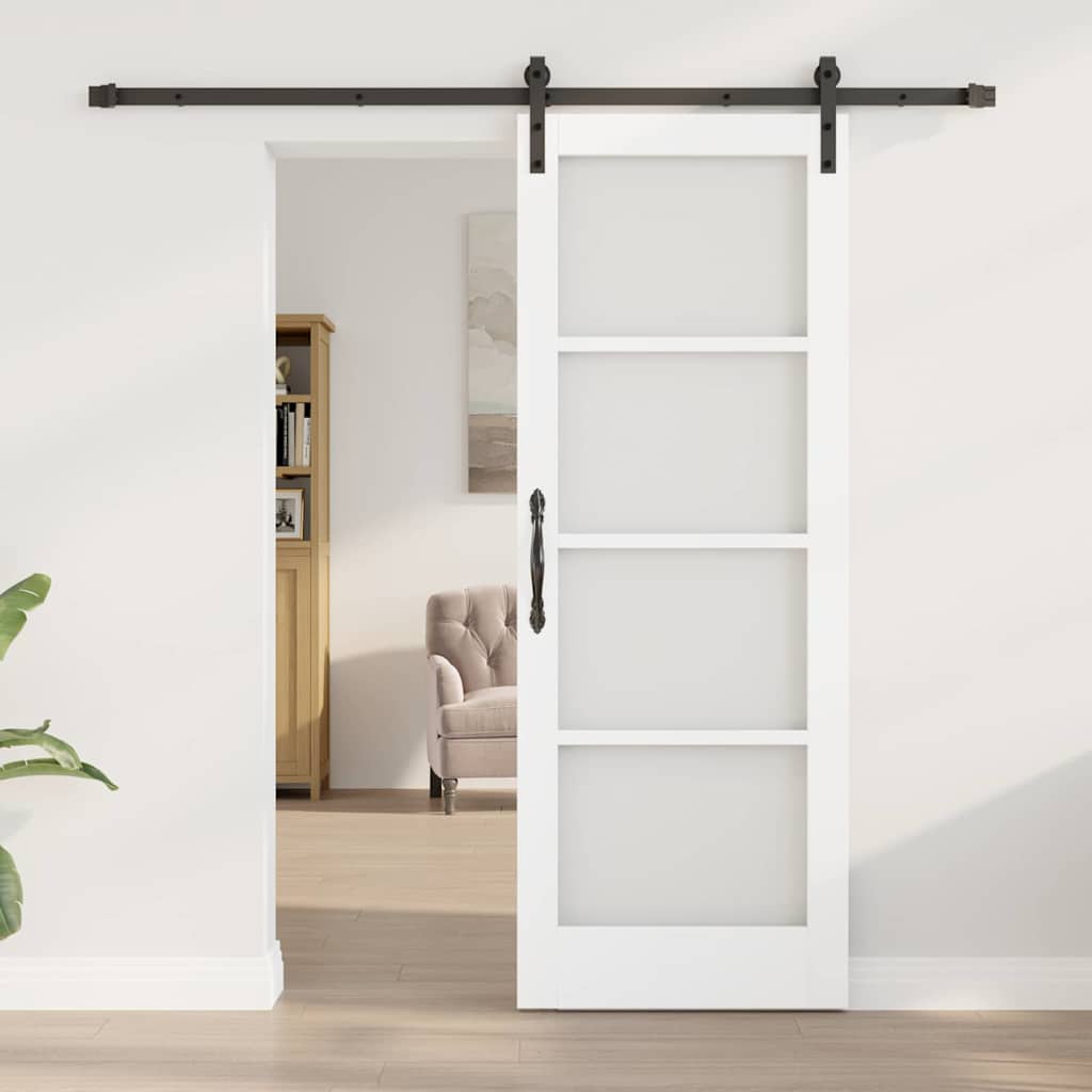 vidaXL Schuifdeur ORKDAL Wit 73.5 x 198.5 cm Massief grenenhout