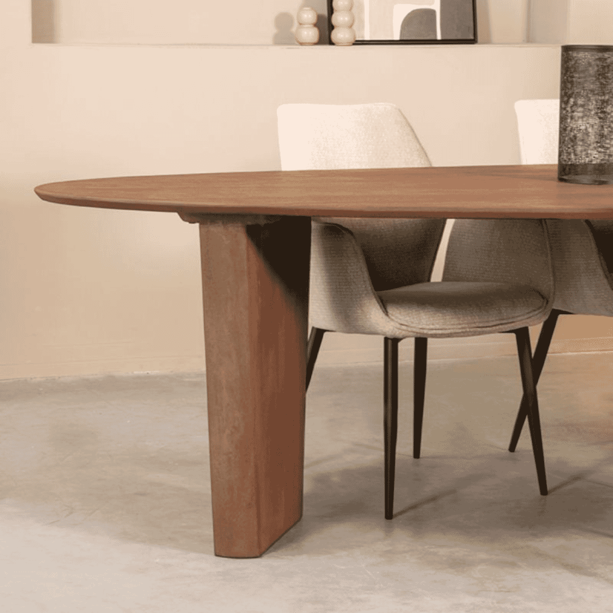 LABEL51 Organische Eettafel Wow Mangohout, 240 x 110cm - Naturel