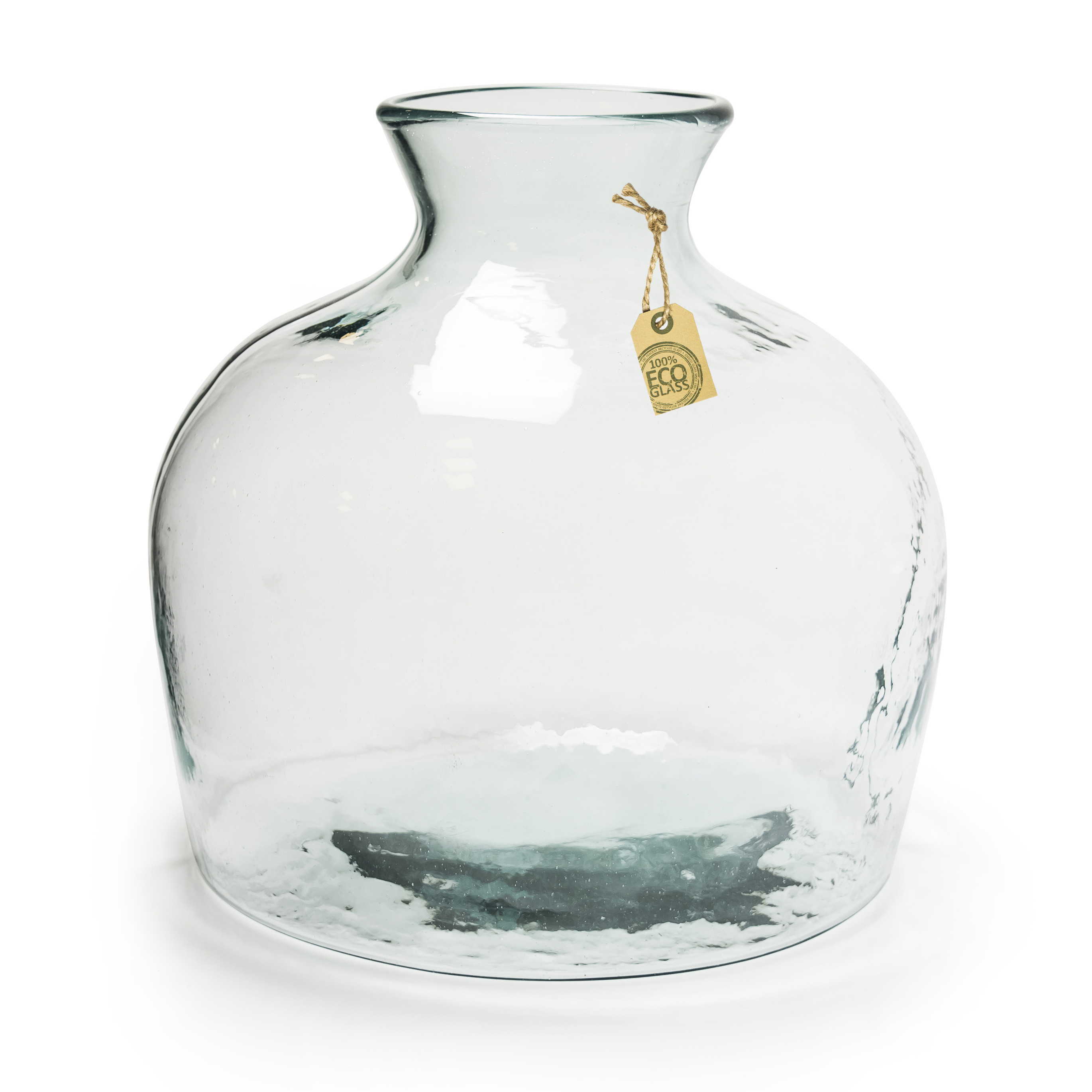 Merkloos Eco terrarium Vaas - transparant - glas - 35 x cm - vazen -