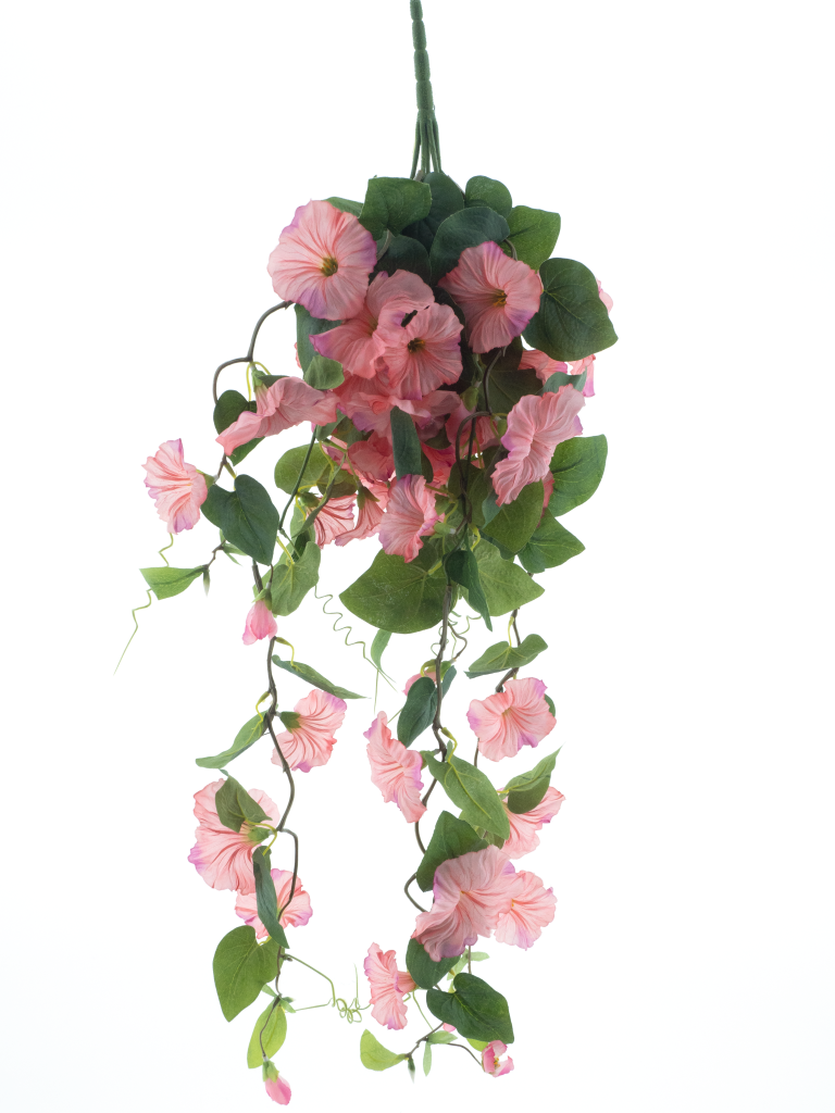Nova nature Hanging petunia bush pink 79 cm kunstbloem - 