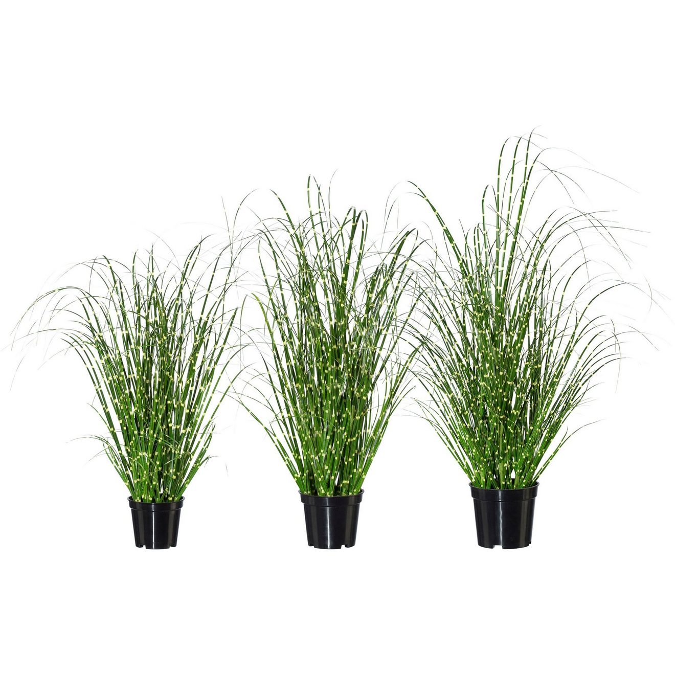 Creativ green Kunstgras Miscanthus (set, 3 stuks)