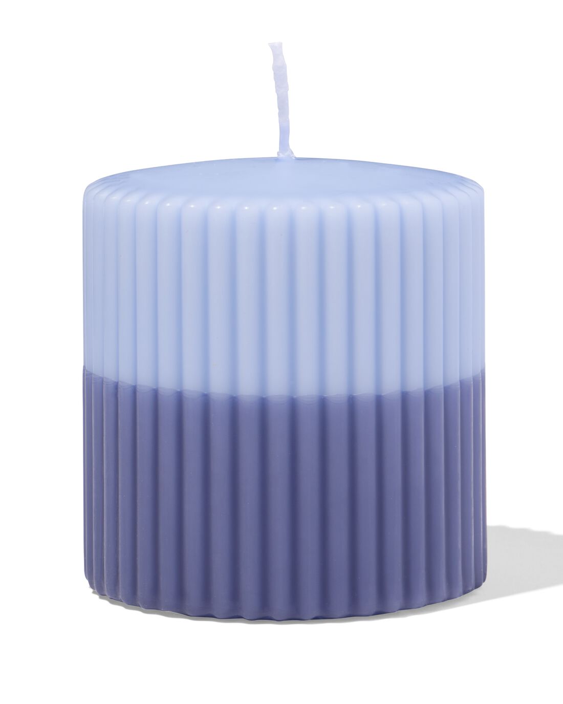 HEMA Stompkaars ⌀10x10cm Rib Blauw (blauw)