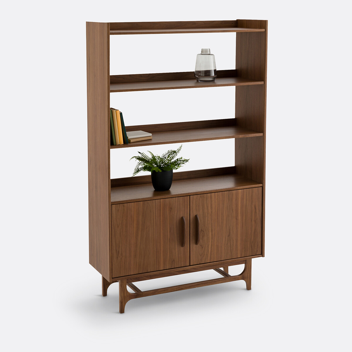 LA REDOUTE INTERIEURS Vintage wandmeubel in fineernotenhout, Larsen