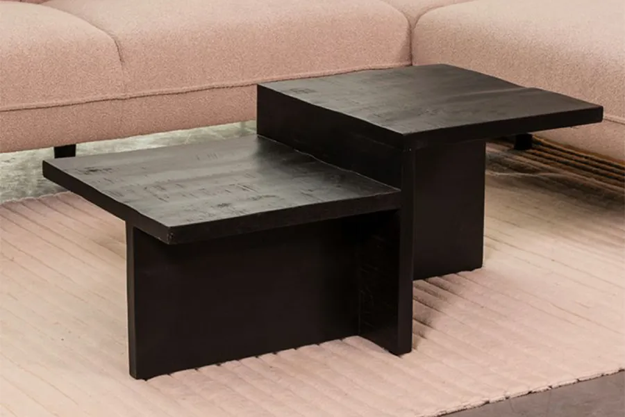 WOONENZO Salontafel Skip - zwart