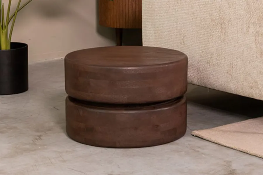 WOONENZO Salontafel Milly - espresso 50x50 cm