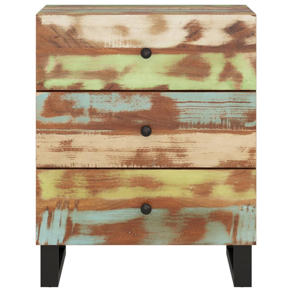 vidaXL Nachtkastje 50x33x62 cm massief gerecycled hout en bewerkt hout