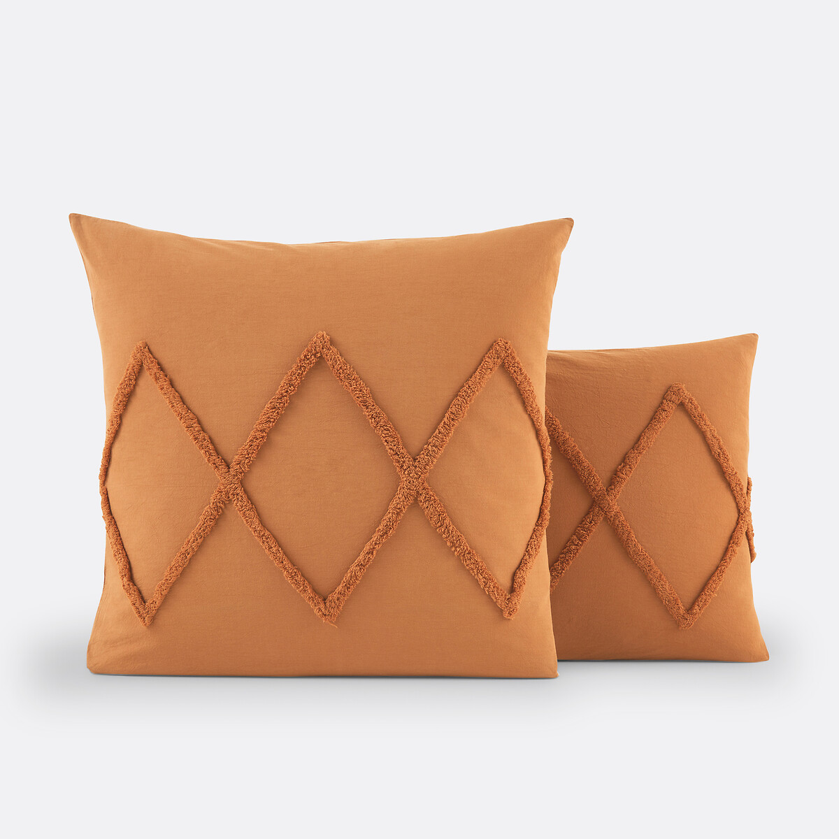 LA REDOUTE INTERIEURS Kussensloop in katoen, Assa karamel