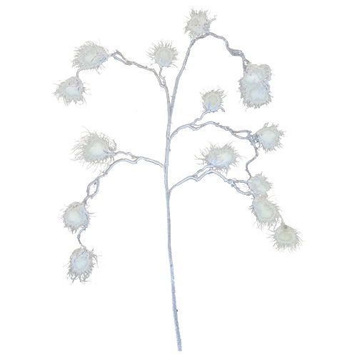 Nova nature Fluffy Spray White 108 cm kunsttak - 