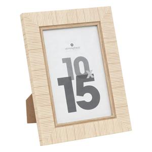 Atmosphera Fotolijstje - voor 10 x 15 cm foto - beige - mdf/glas - ornament frame 14.8 x 19.5 cm -