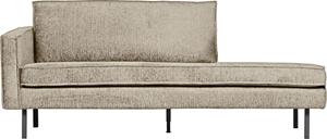 BePureHome &VerticalLine; Rodeo daybed left structure velvet wheatfield &VerticalLine; Zitmeubels woonkamer &VerticalLine; 2-zitsbank