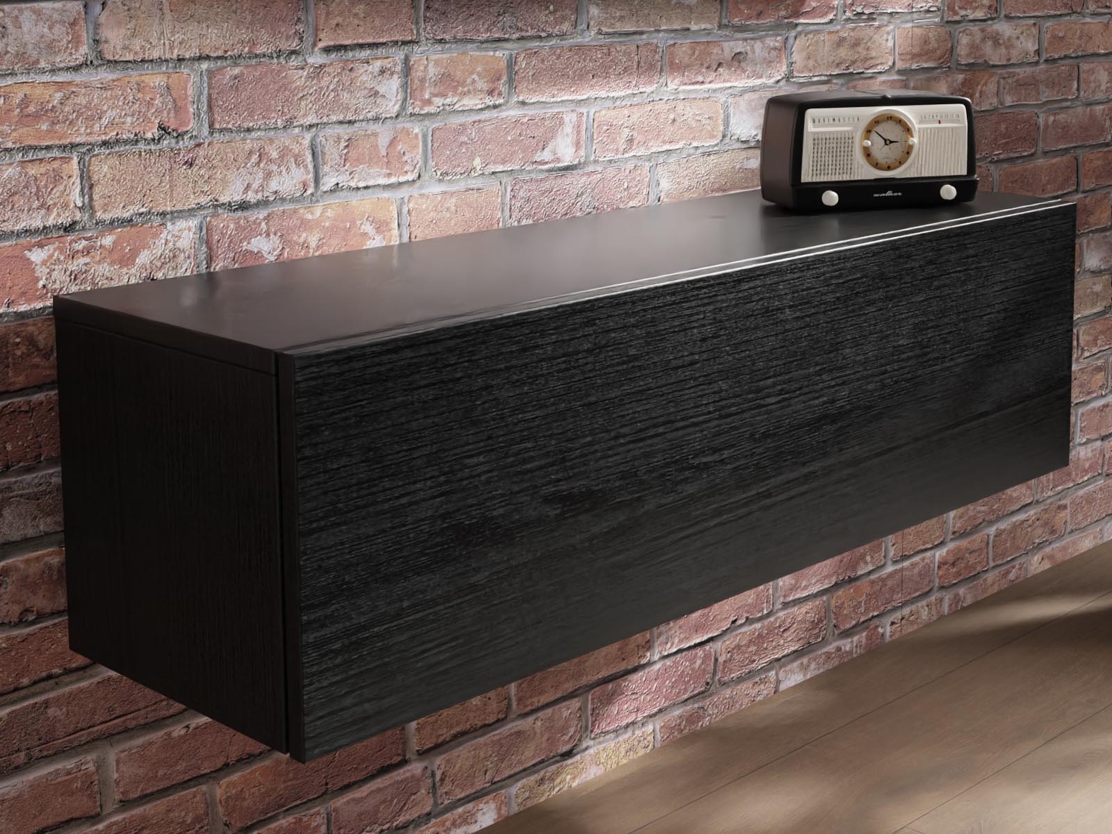 Mobistoxx Tv-meubel MARLEY 1 klapdeur 105 cm zwart eik