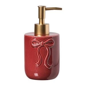 Xenos Zeeppompje strik - bordeauxrood - &oslash;7.3x15.8 cm