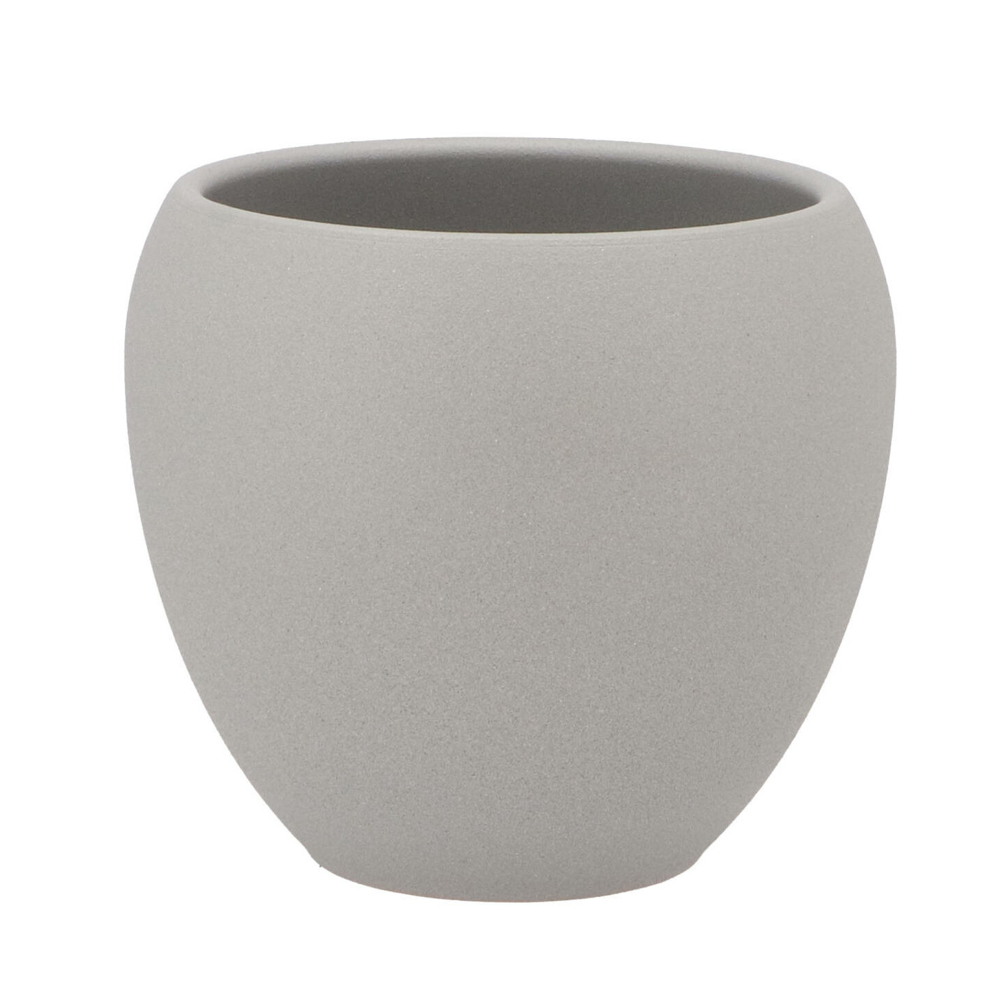 DK Design bloempot Vinci - lichtgrijs mat - voor binnen - D15xH17 cm -