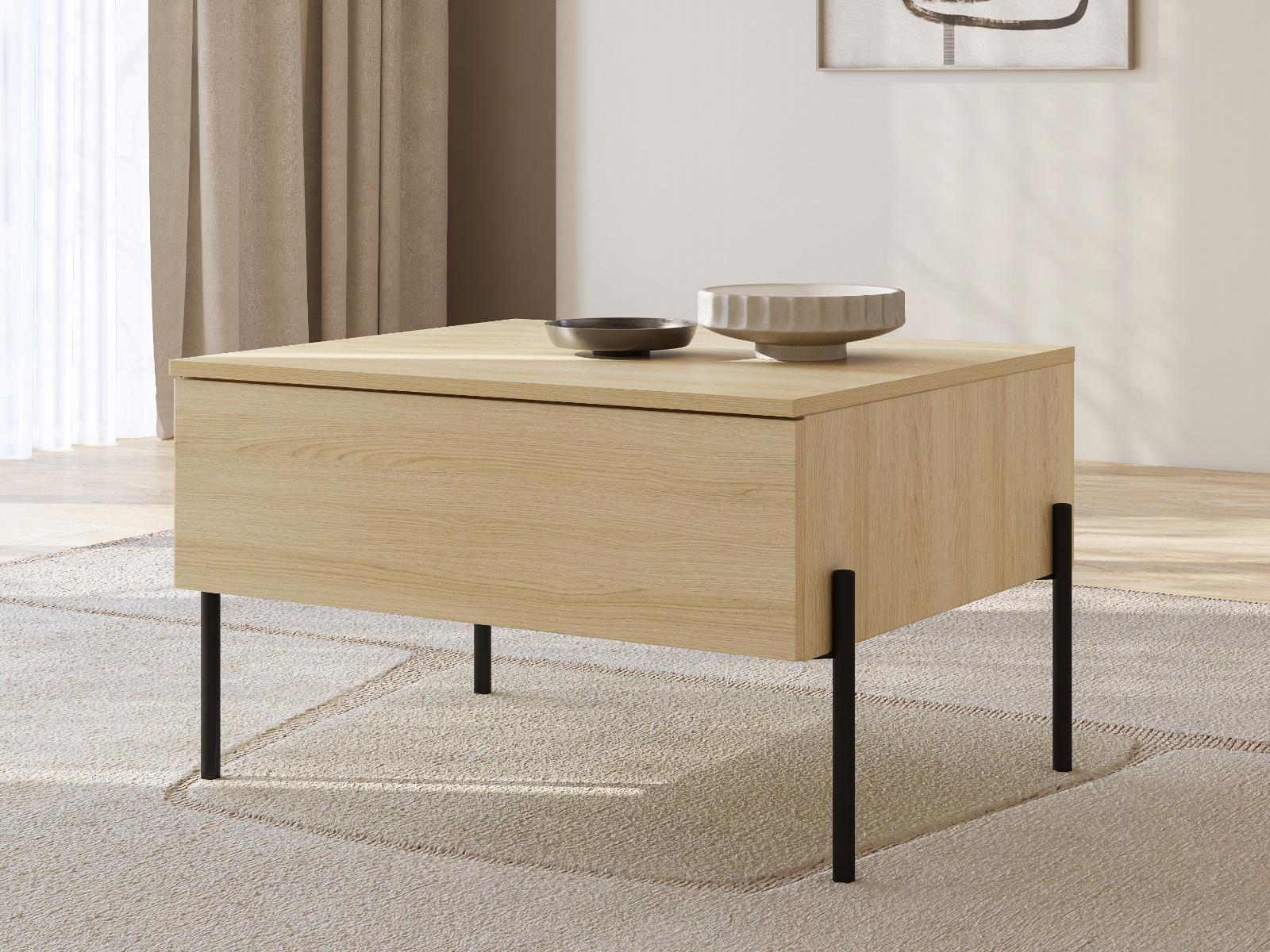 Mobistoxx Salontafel ORES 70 cm lindberg eik