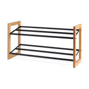 Lisomme Sten houten schoenenrek bamboe - 65.5 x 23 cm
