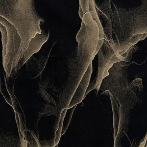 Feeric lights & Christmas Decoratie stof/tafelloper - 2x - zwart - katoen/polyester℃- 300 x 28 cm℃- marmer look -