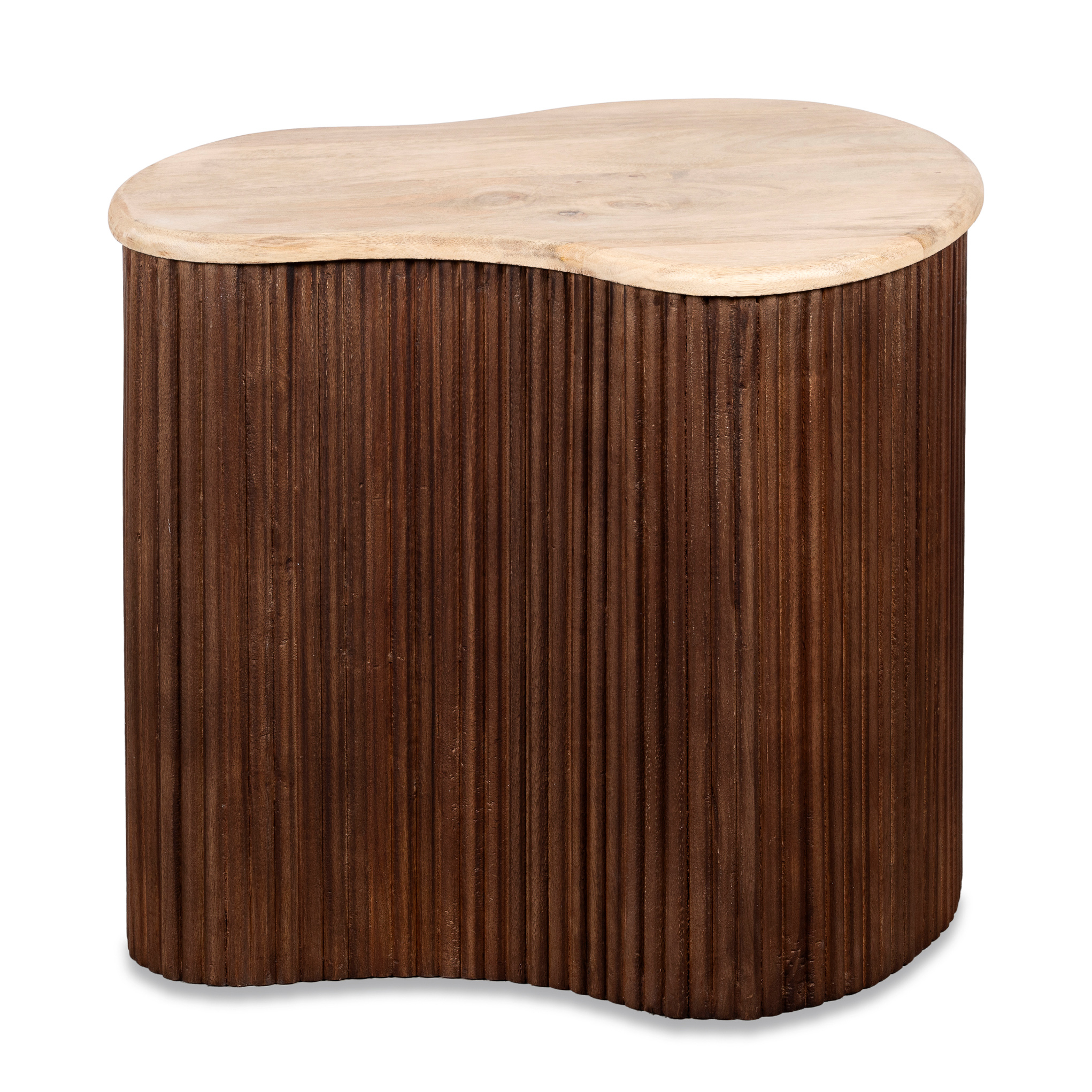 Lewis & Loft Salontafel Lena - Organische vorm - Maat S - FSC-gecertificeerd mangohout - Bruin