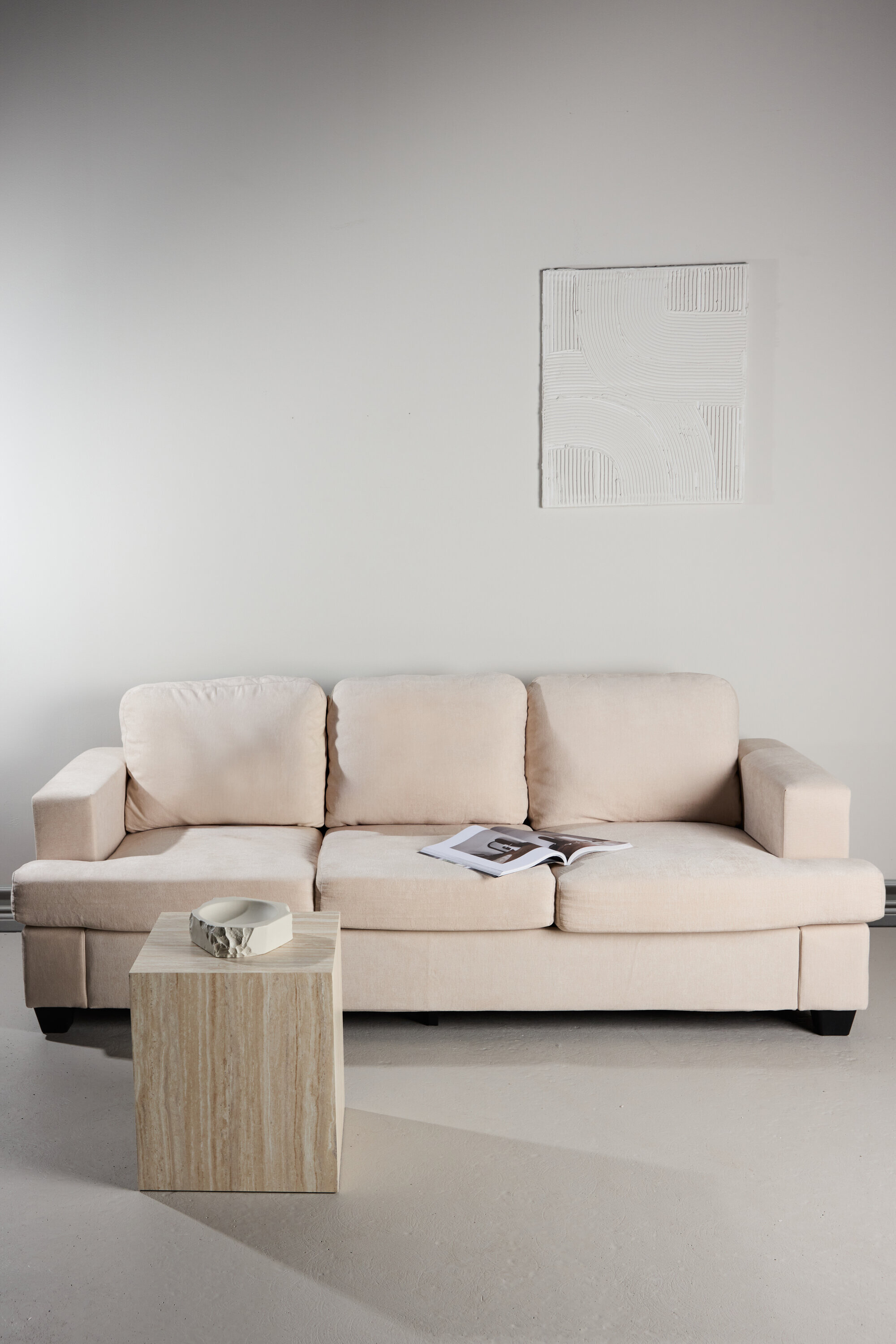 Nohr Bank 3-zits Bank Shaneisha Chenille - Beige