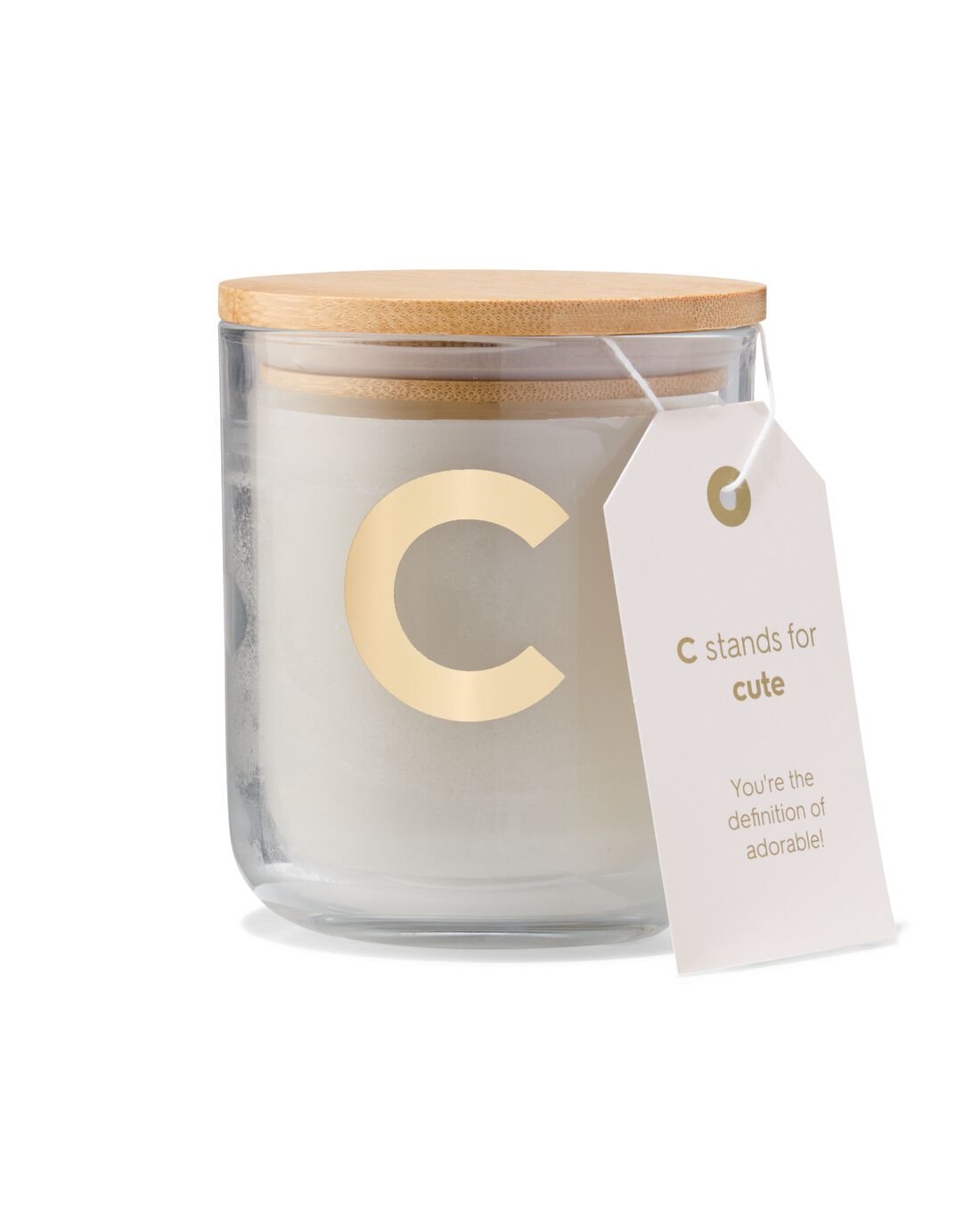 HEMA Kaars in glas Ø8x10cm letter C