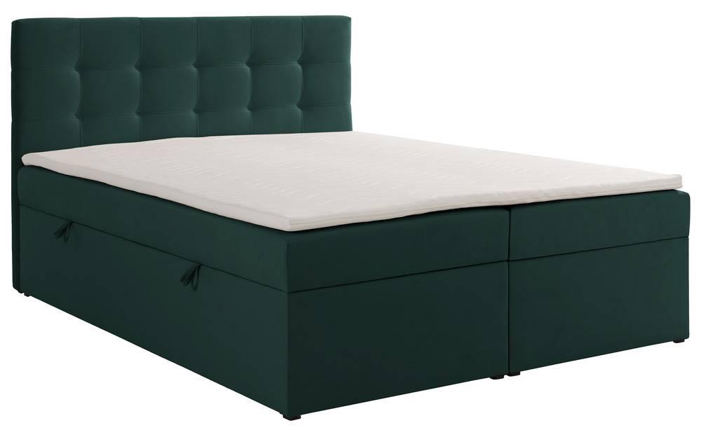 NADUVI Collection Boxspring Rodez velvet met opbergruimte en topper 180 x 200 cm |