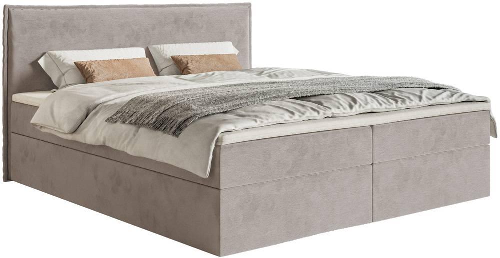 NADUVI Collection Boxspring Esmay velvet met opbergruimte en topper 140 x 200 cm |
