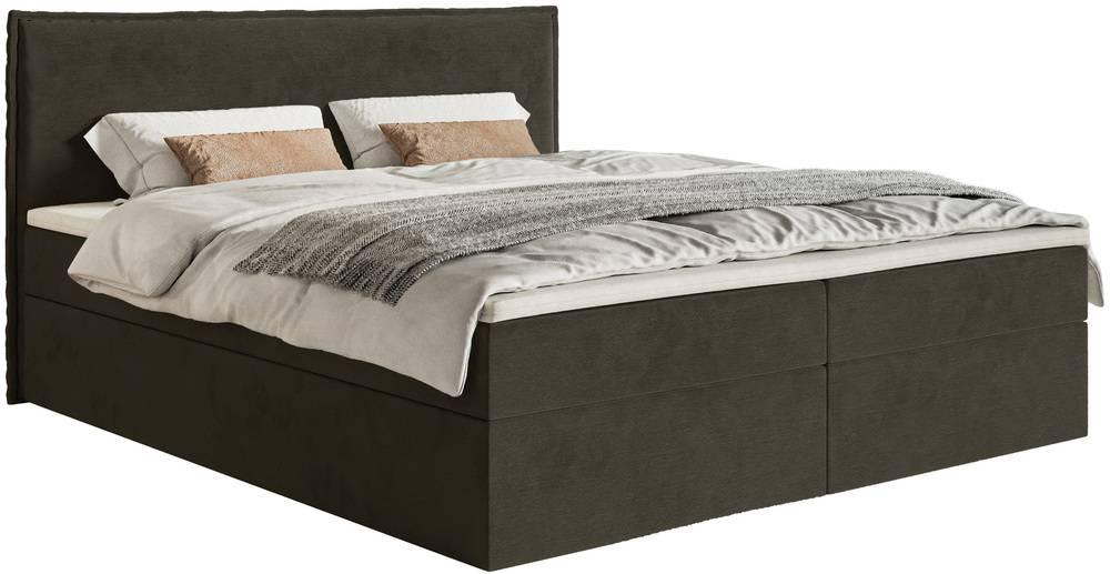 NADUVI Collection Boxspring Esmay velvet met opbergruimte en topper 140 x 200 cm |