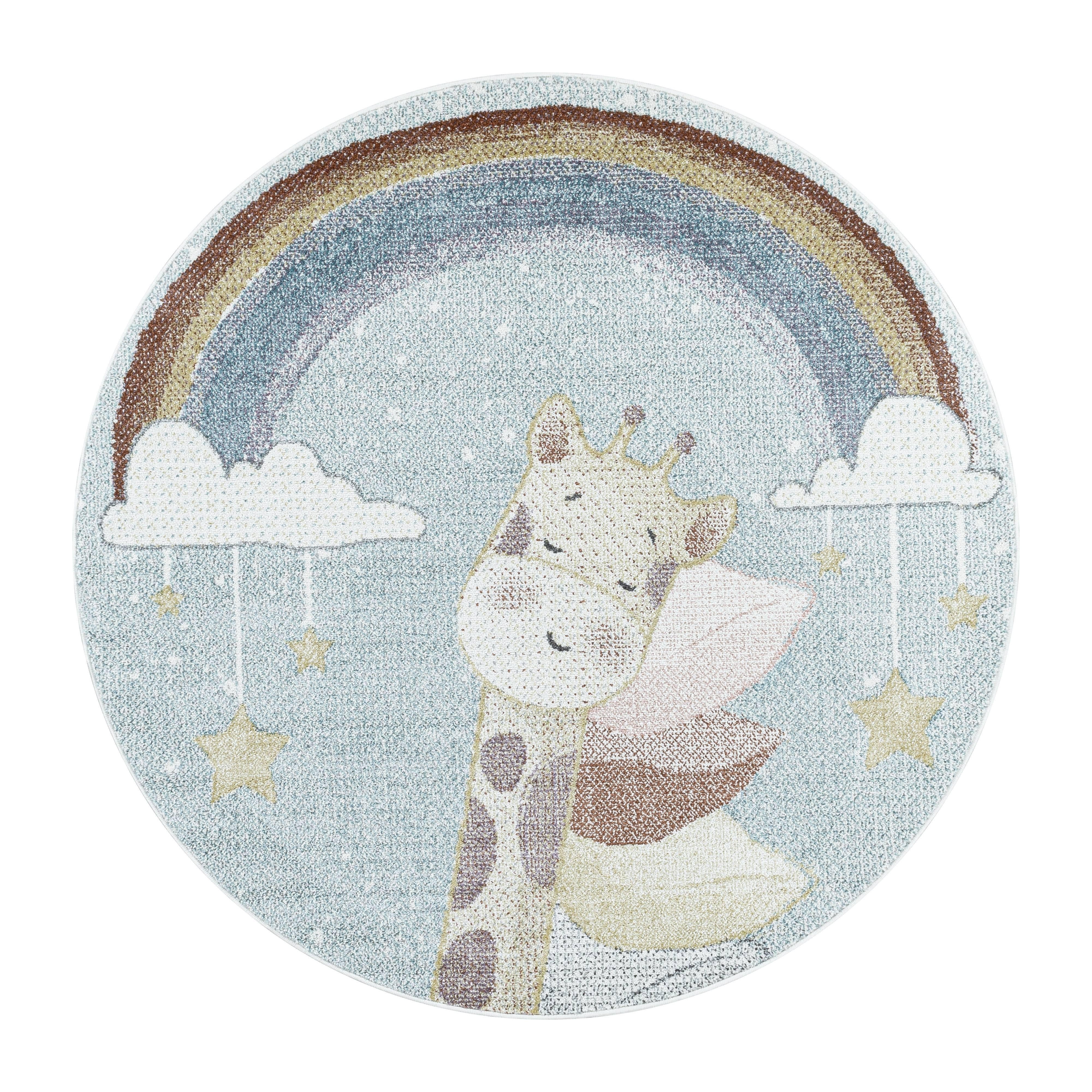 Ayyildiz Kindervloerkleed Rainbow rond | 