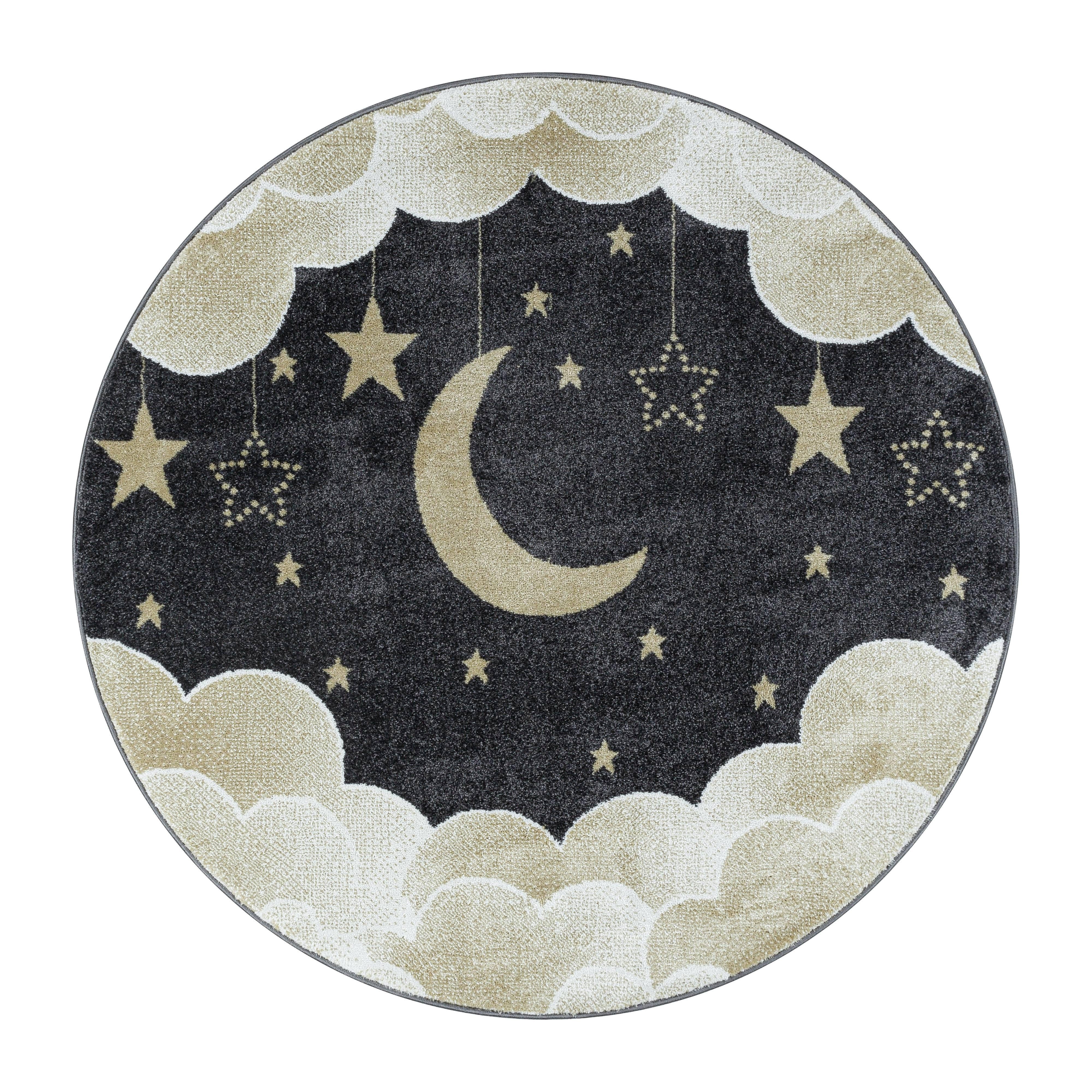 Ayyildiz Kindervloerkleed Moon rond | 