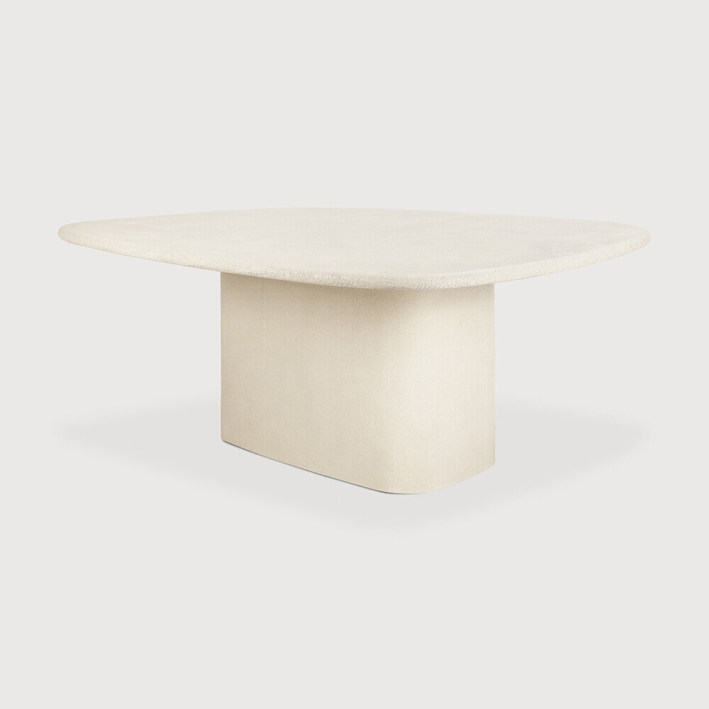 Ethnicraft Organische Eettafel Elements Microcement, 200 x 143cm - Off White