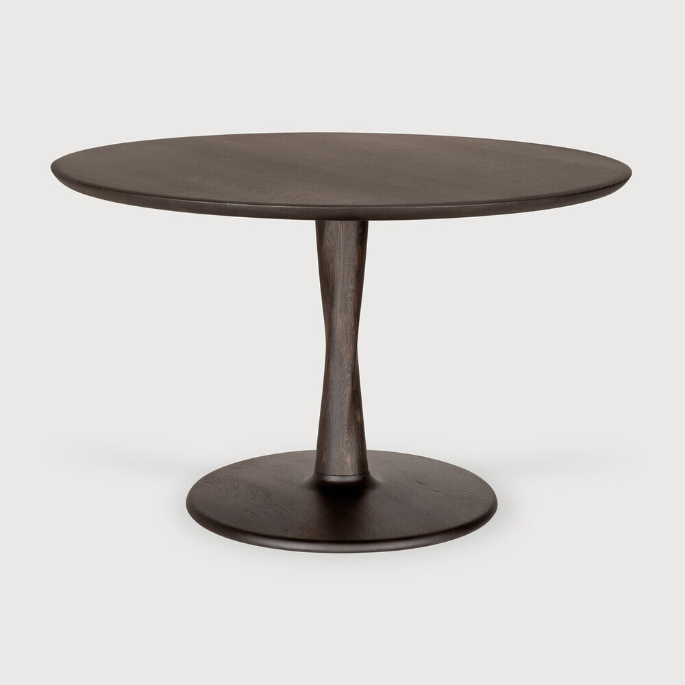 Ethnicraft Ronde Eettafel Torsion Eikenhout, 127cm - Bruin