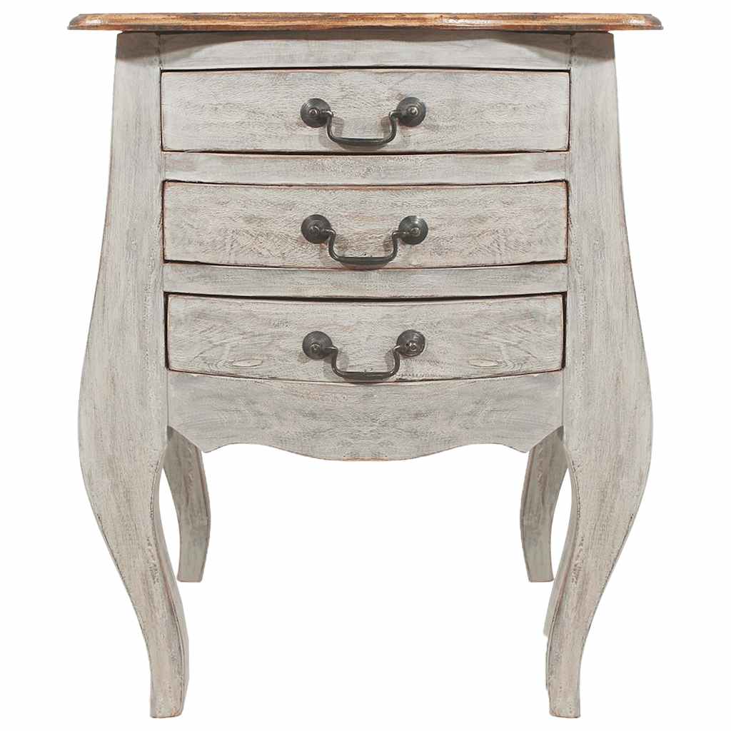 vidaXL Nachtkastje 48x35x64 cm massief mahoniehout