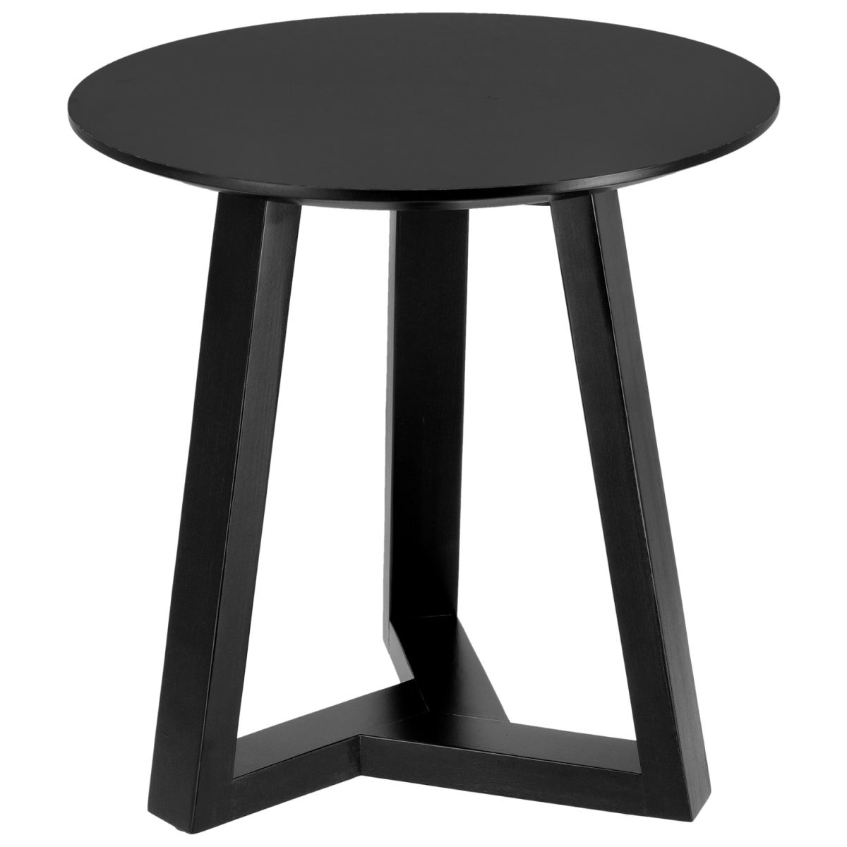 Vega Bijzettafel Melena; 46x44.5 cm (HxØ); zwart; rond