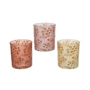 Ksd Theelichthouder glas d8h9cm a3  - 