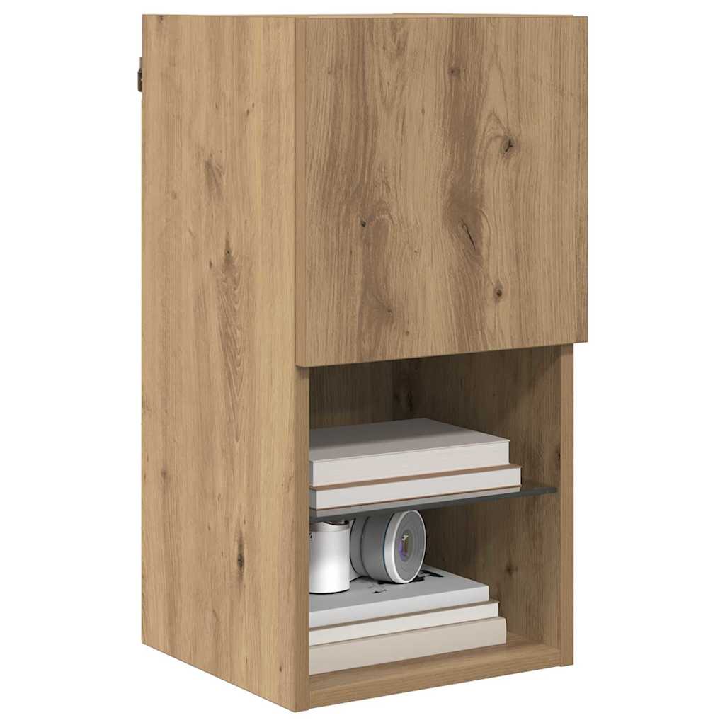 vidaXL Wandgemonteerde TV Kast Artisan Eiken 30,5 x 30 x 60 cm