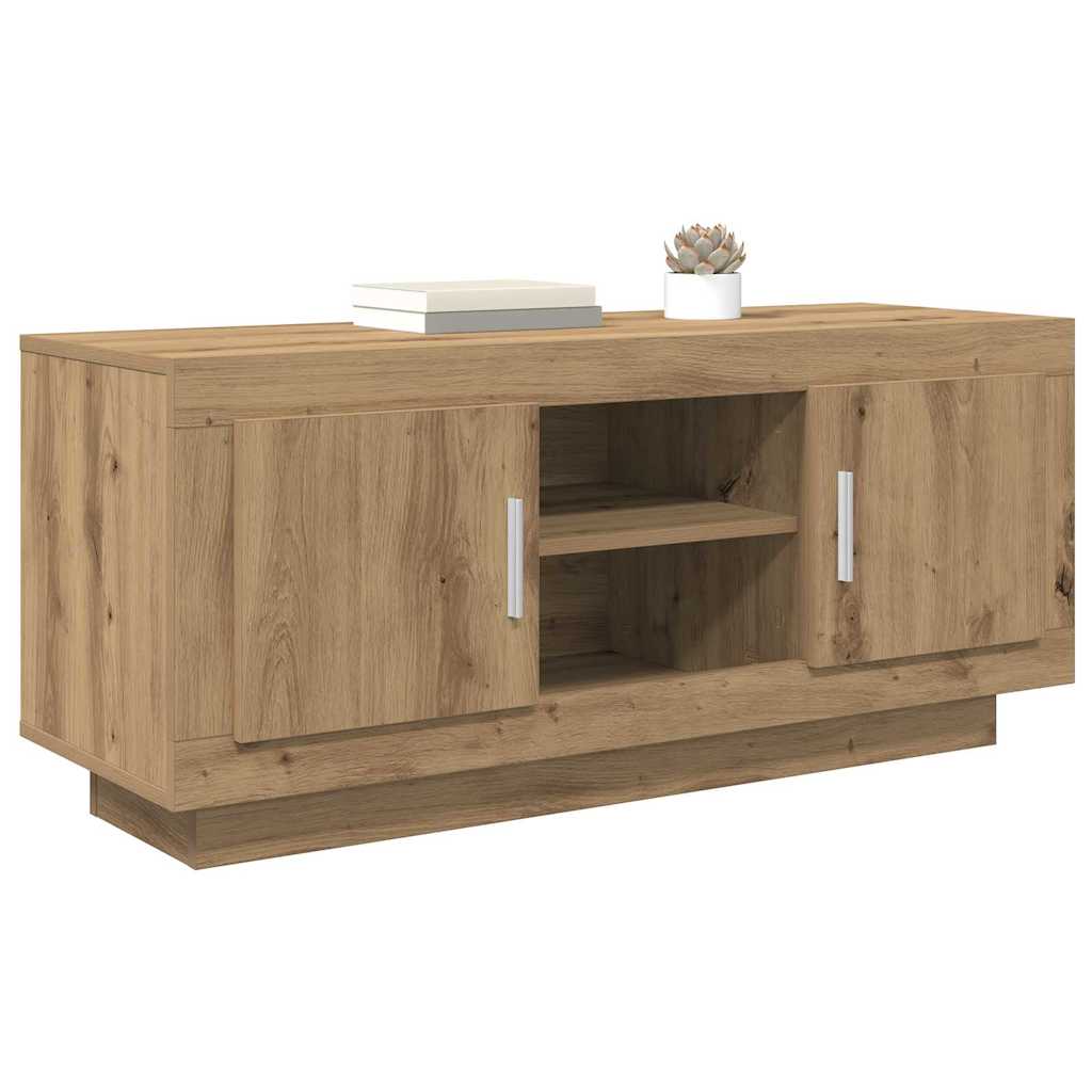 vidaXL TV-kast Artisan Eiken 102 x 35 x 45 cm Bewerkt hout