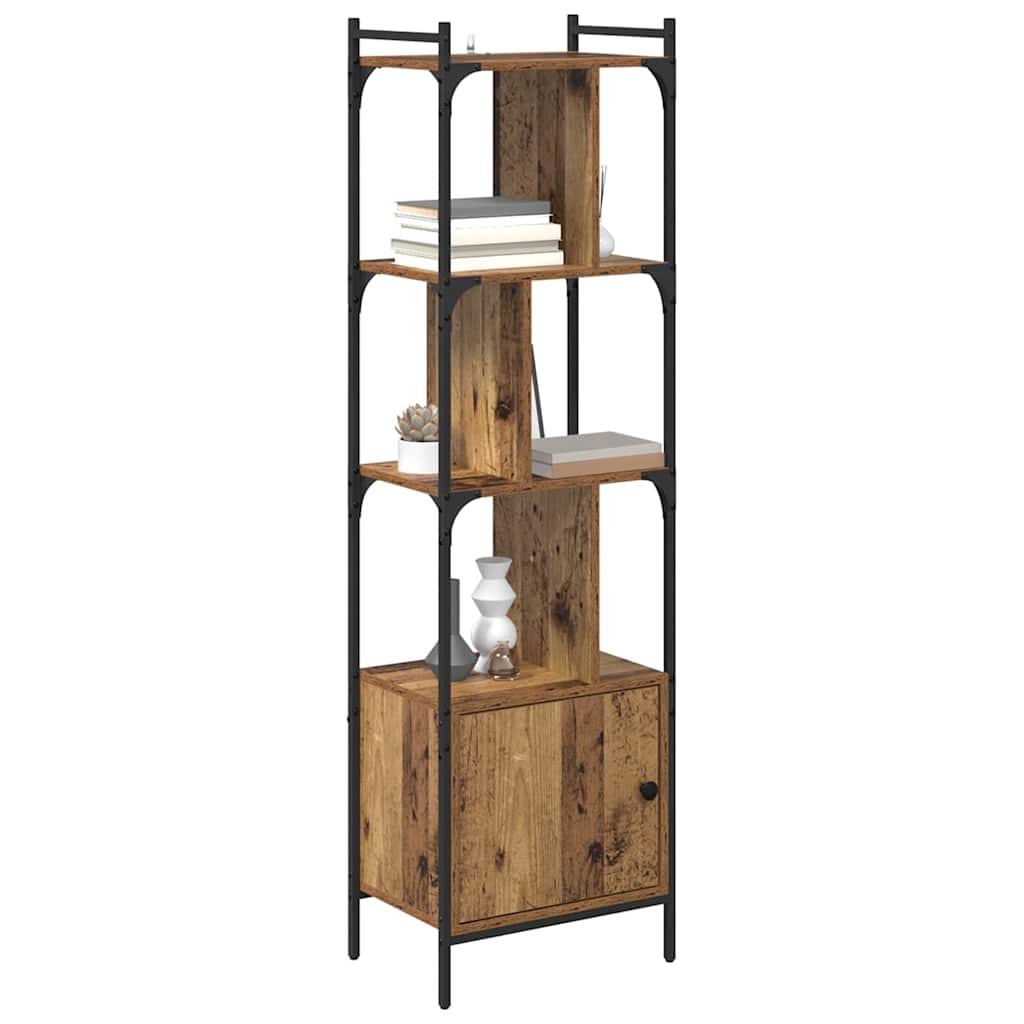vidaXL Boekenkast Oud Hout 44,5 x 30 x 154,5 cm Bewerkt hout