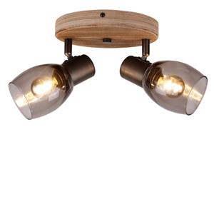 Sfeerlampen Spot Sylvie zwart 2 lichts