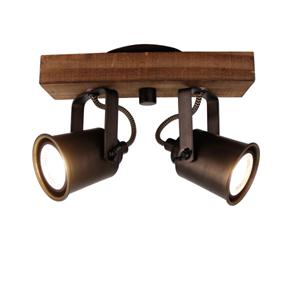 Sfeerlampen Spot Tazza zwart 2 lichts